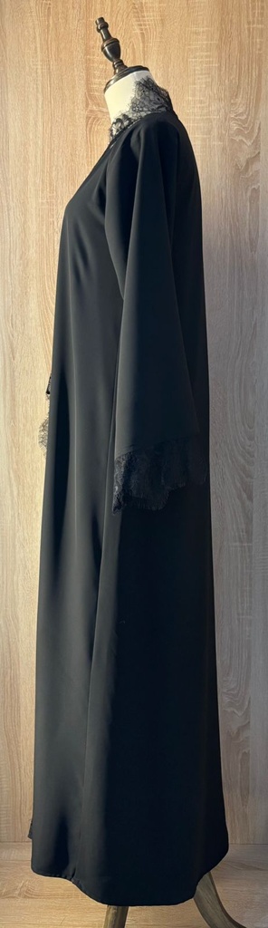 Black dress, abaya, and shaila