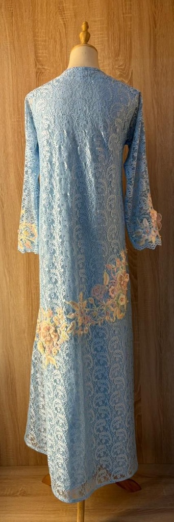 Elegant Lace Abaya, Dress And Shaila Set 