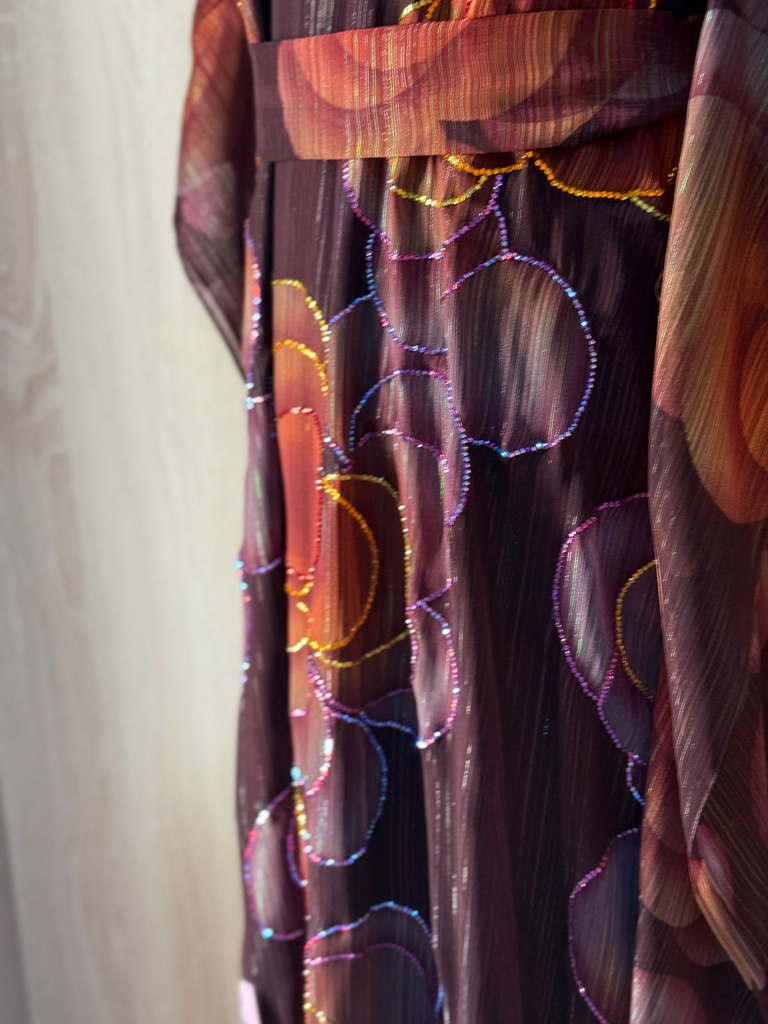 Handcrafted brown Thoub Dress  