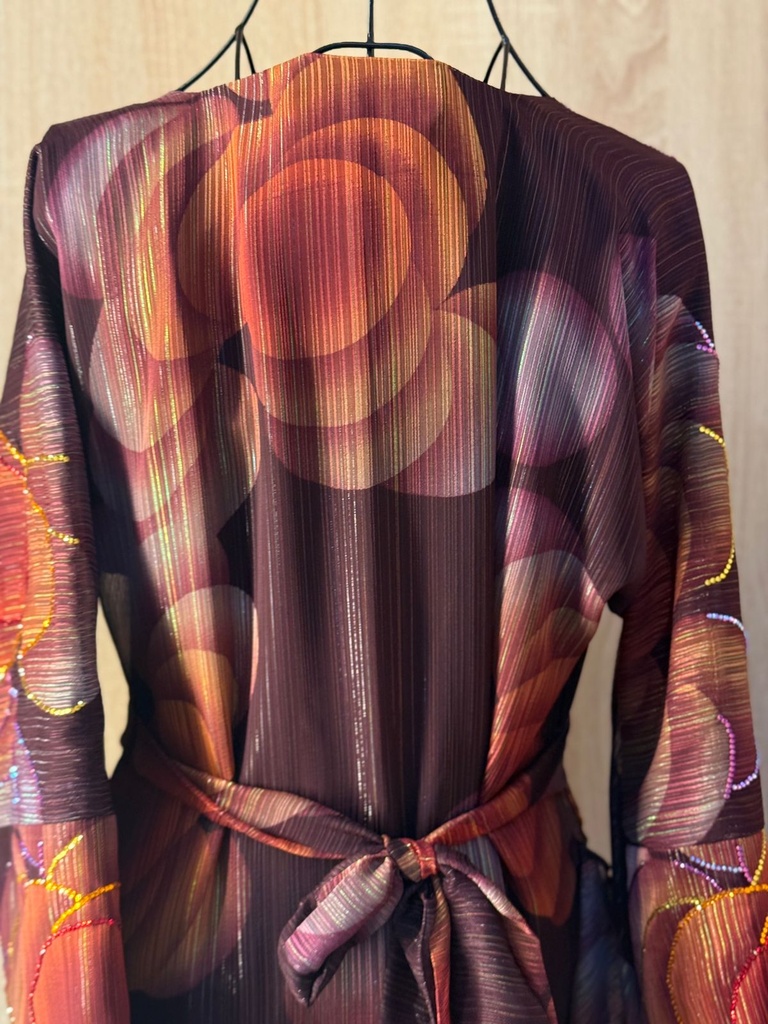 Handcrafted brown Thoub Dress  