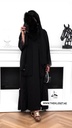 Black lace abaya