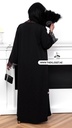 Black lace abaya