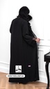 Black lace abaya