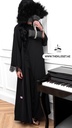 Black lace abaya