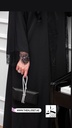 Black lace abaya