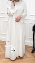 White Lace Abaya