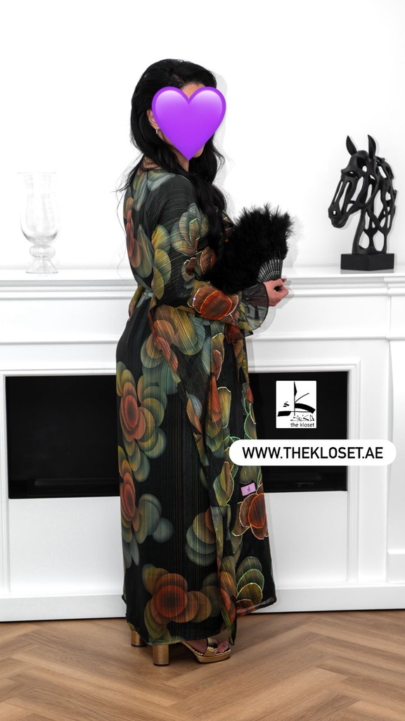 Handcrafted Green Thoub Dress 
