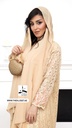 Golden Floral Lace Abaya With Dress And Sheila