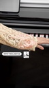 Golden Floral Lace Abaya With Dress And Sheila