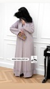 Soft pink Beaded Abaya