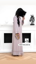 Soft pink Beaded Abaya