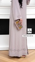 Soft pink Beaded Abaya