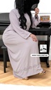 Soft pink Beaded Abaya