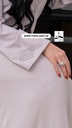 Soft pink Beaded Abaya