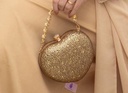 Elegant Heart-Shaped Rhinestone Bag