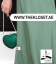 Glamour heart shape chain clutch 