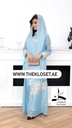 Elegant Lace Abaya, Dress And Shaila Set 