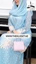 Elegant Lace Abaya, Dress And Shaila Set 