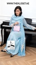 Elegant Lace Abaya, Dress And Shaila Set 