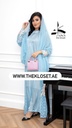 Elegant Lace Abaya, Dress And Shaila Set 