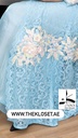 Elegant Lace Abaya, Dress And Shaila Set 