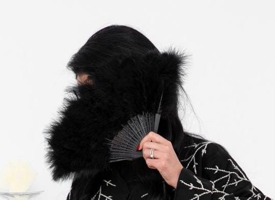 Vintage Marabou Feather Fan