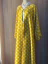Classic white shirt and a white big polka dot skirt & abaya set   