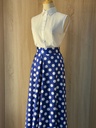Classic white shirt and a white big polka dot skirt & abaya set    