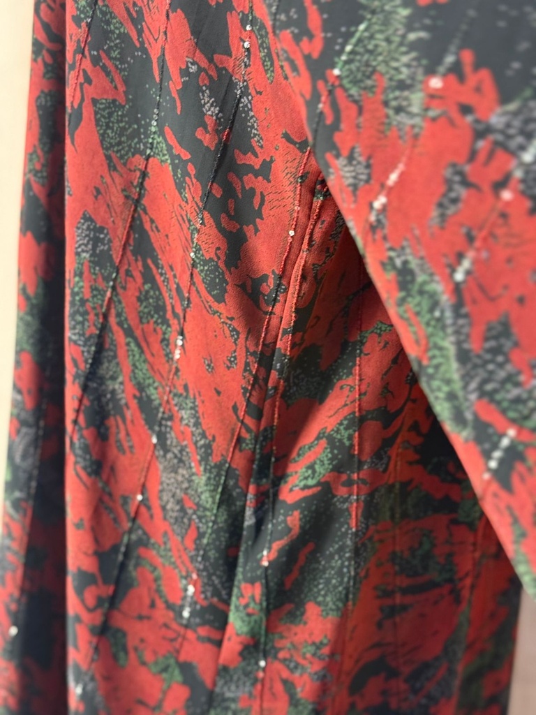 Luxury Printed Abaya - Soft Flow Fabric