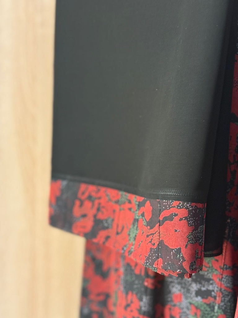 Luxury Printed Abaya - Soft Flow Fabric