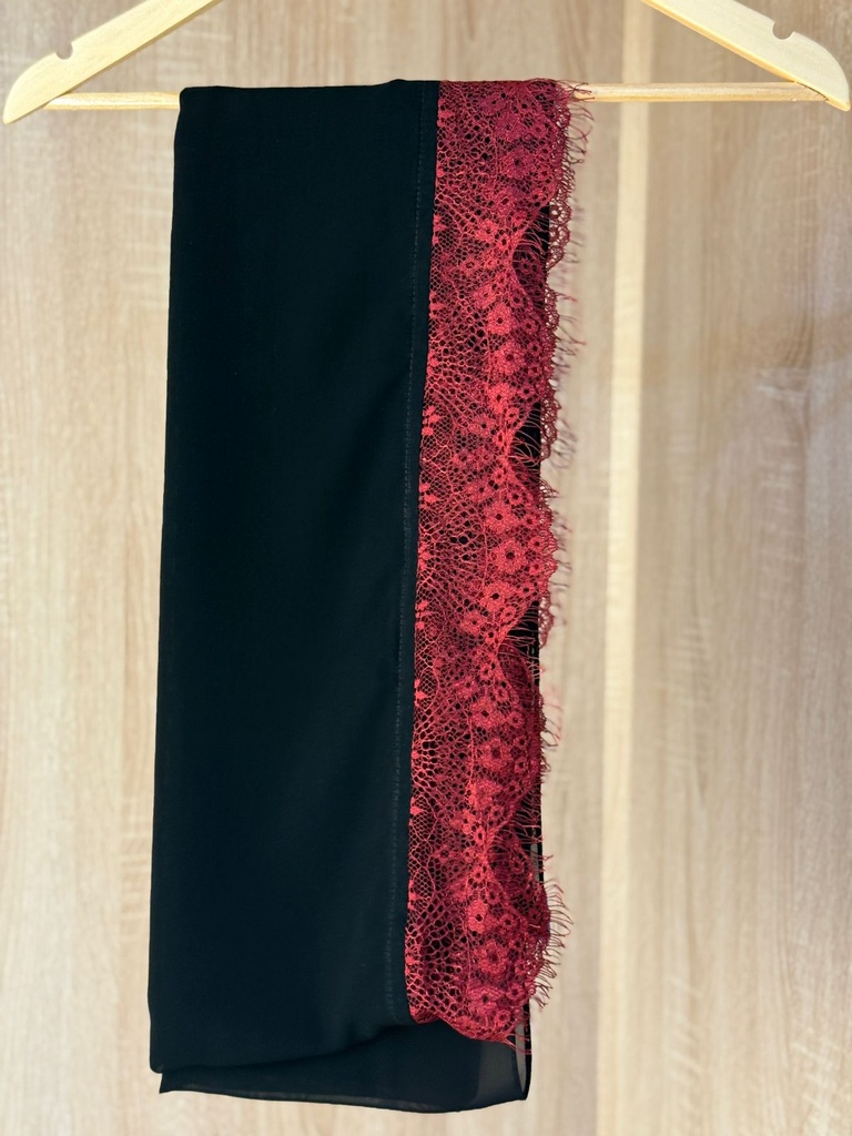 Elegant Lace Embrace Abaya