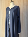 Hand stitched pearls abaya