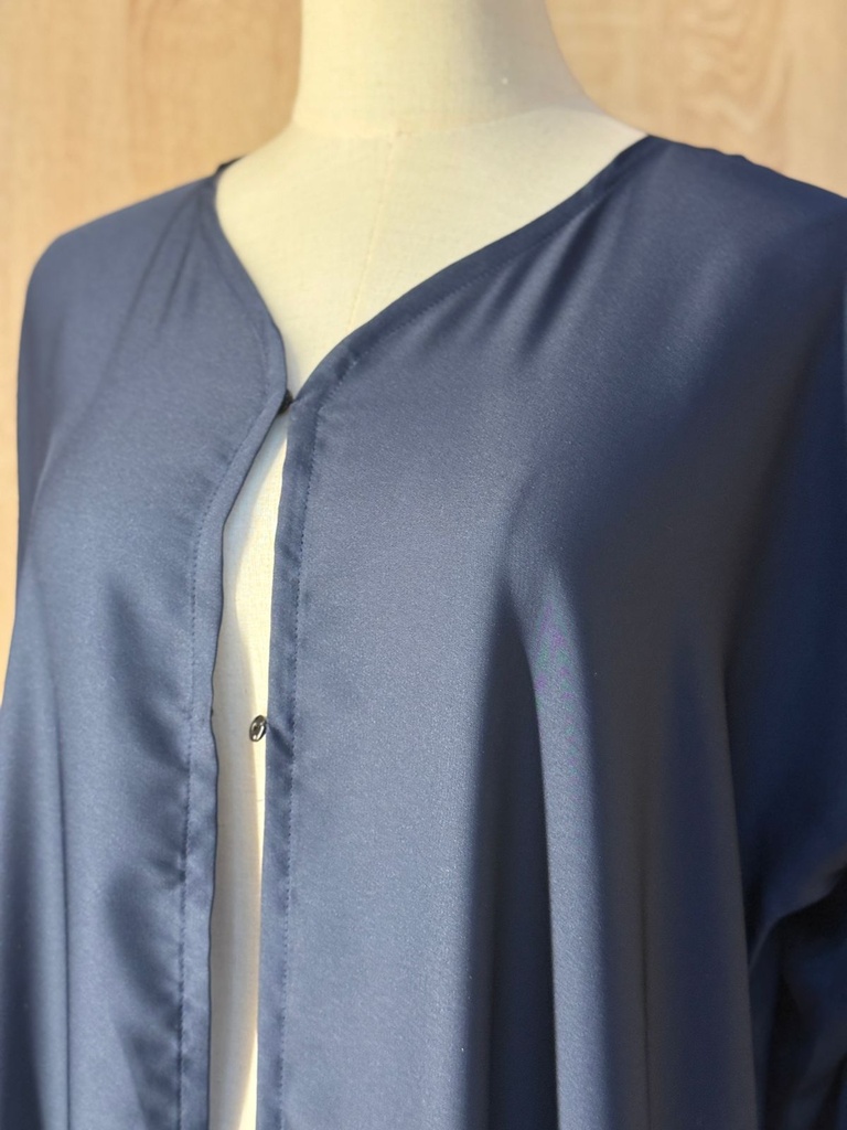 Hand stitched pearls abaya
