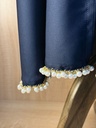 Hand stitched pearls abaya