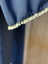 Hand stitched pearls abaya