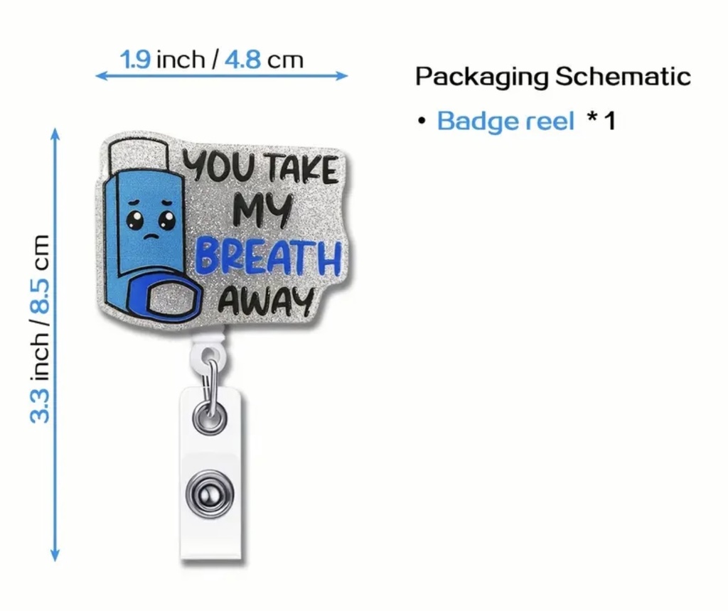 You Take my breath away ID Badge