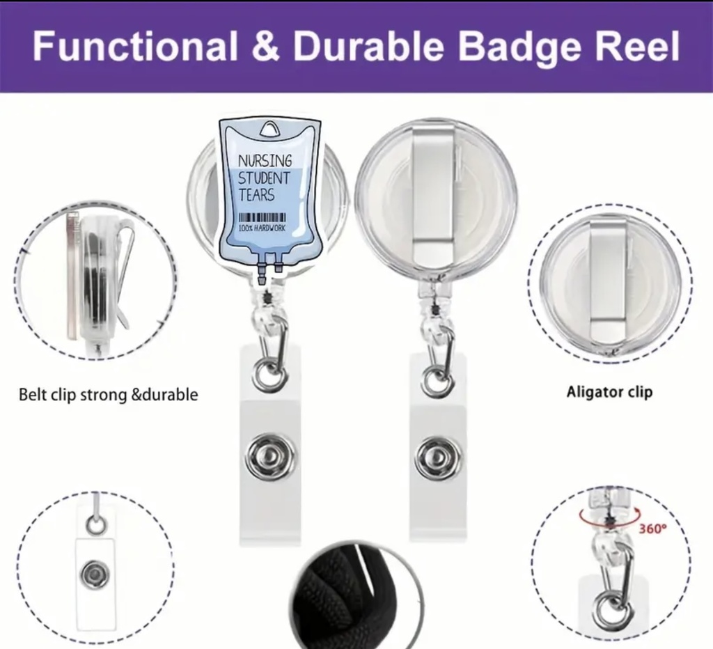 Nursing student tears ID Badge