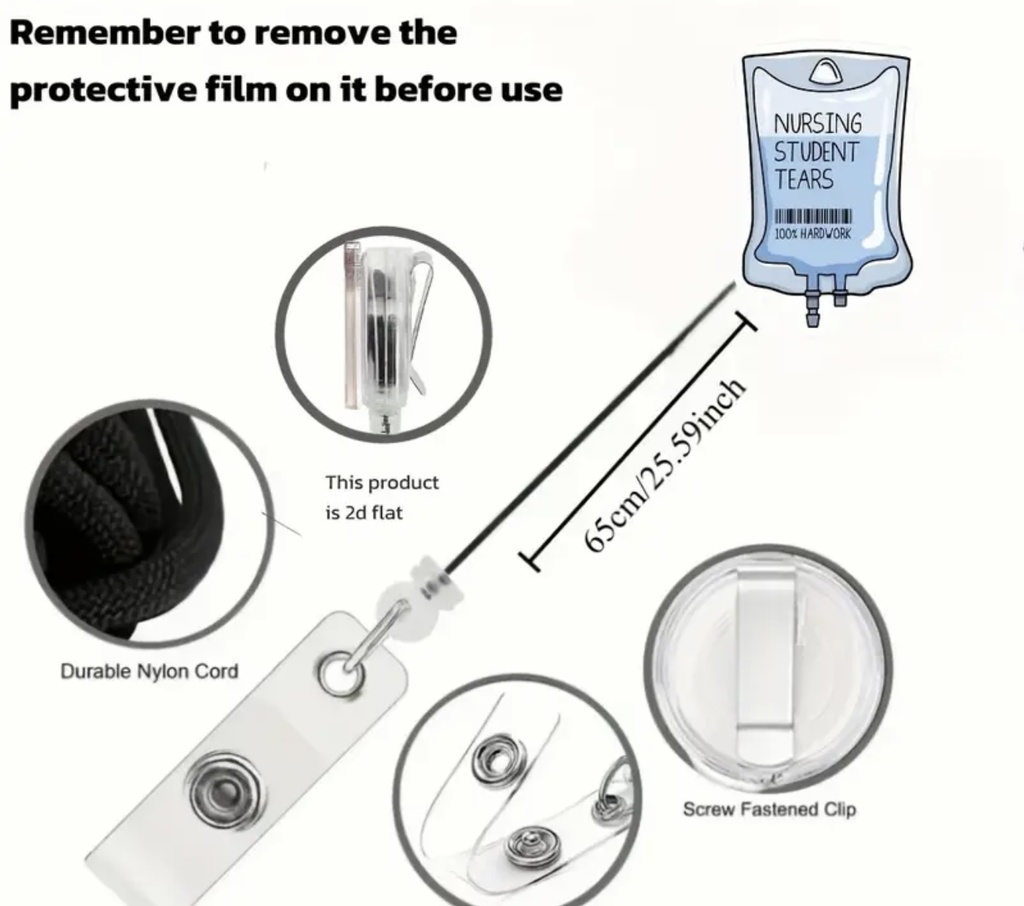 Nursing student tears ID Badge