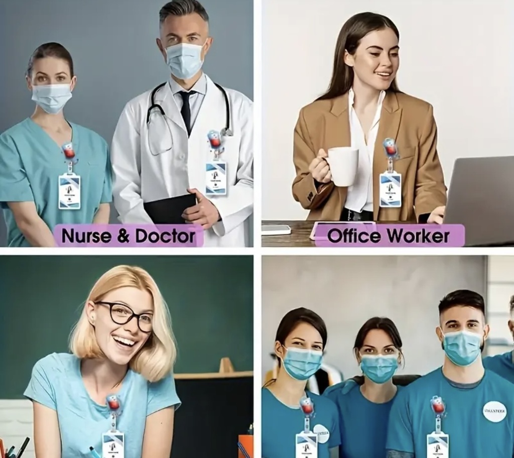 Blood bag shape ID Badge 