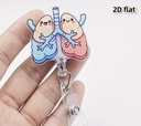 Lungs cartoon ID Badge  