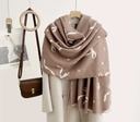 Bow print Korean scarf 