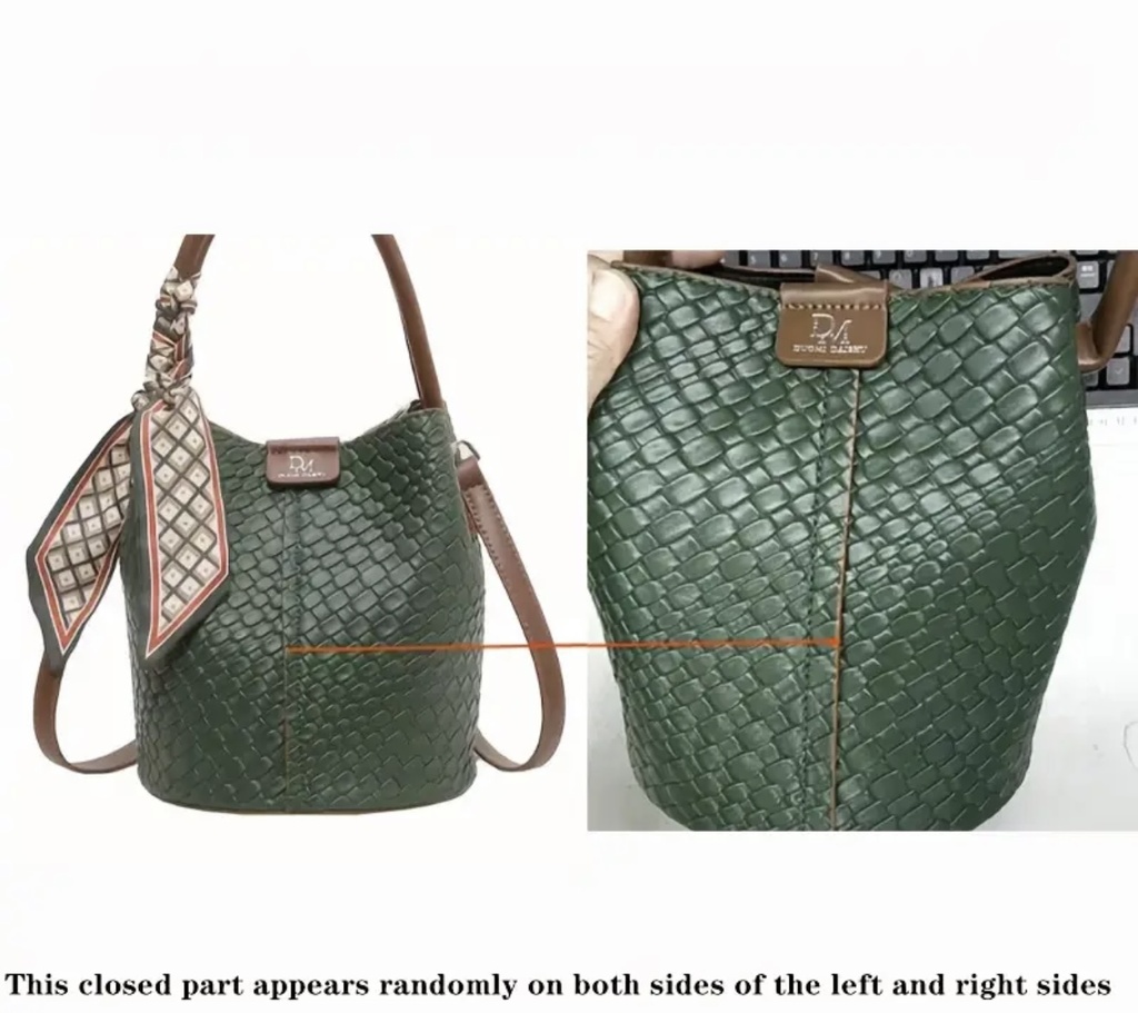 Retro Green Crossbody Bag  