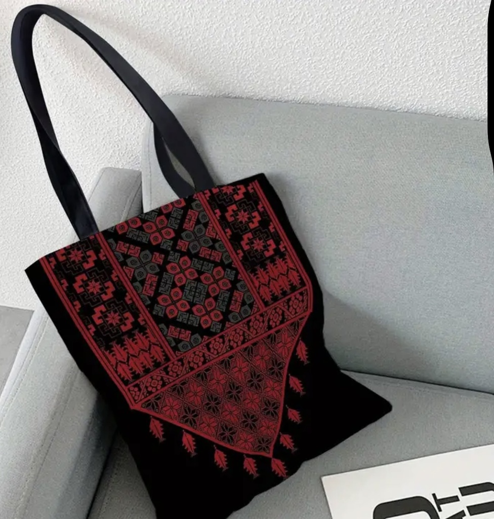 Traditional tribal tatreez Tote bag 