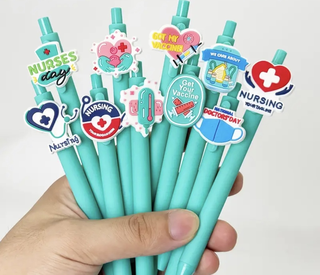 Themed medical fun black inked pen  