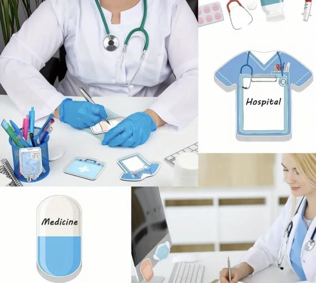 Reusable medical sticky note