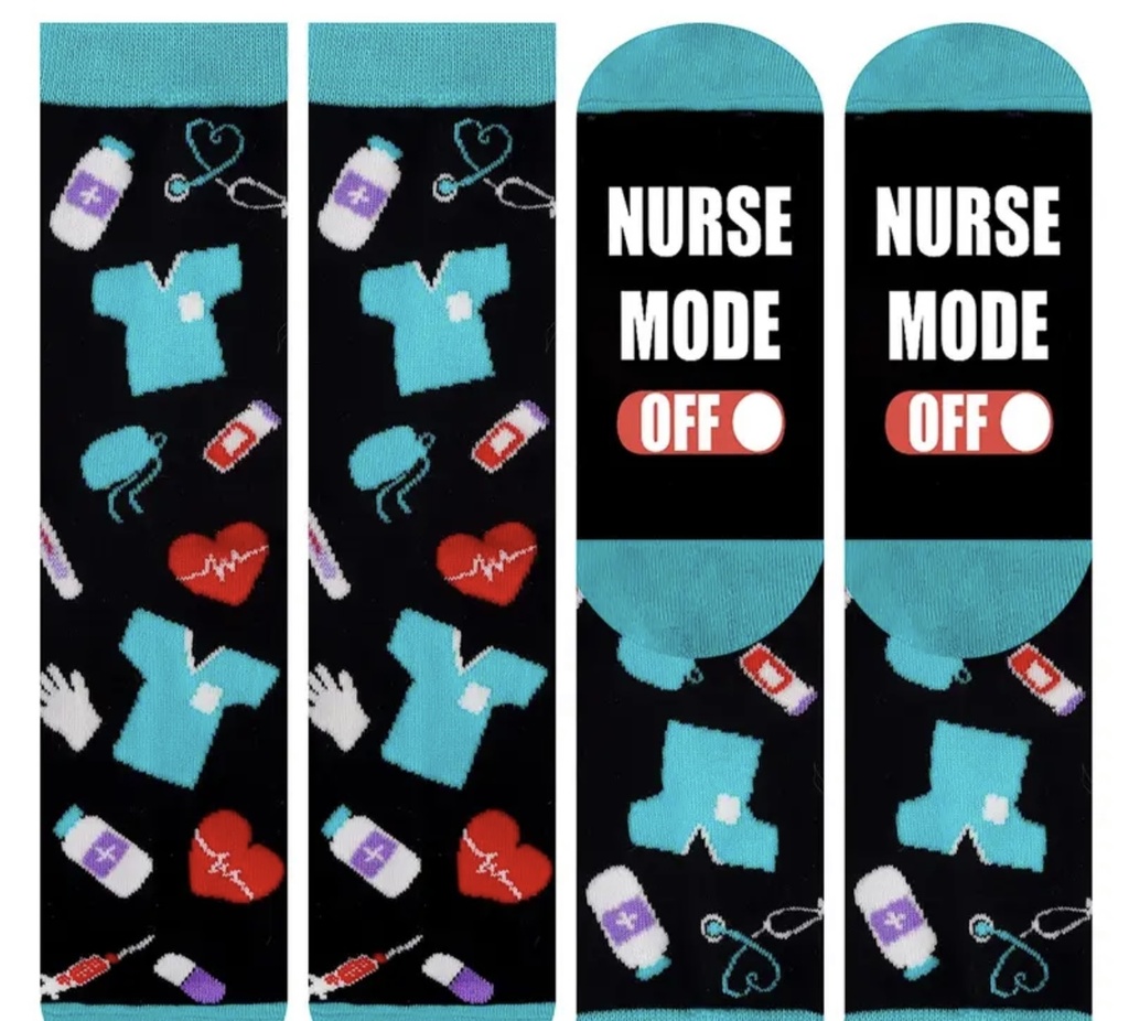 Medical themed ankle socks 