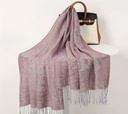 Pink cashew design shawl