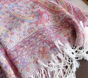 Pink Boho paisley shawl 