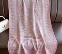 Pink Boho paisley shawl 