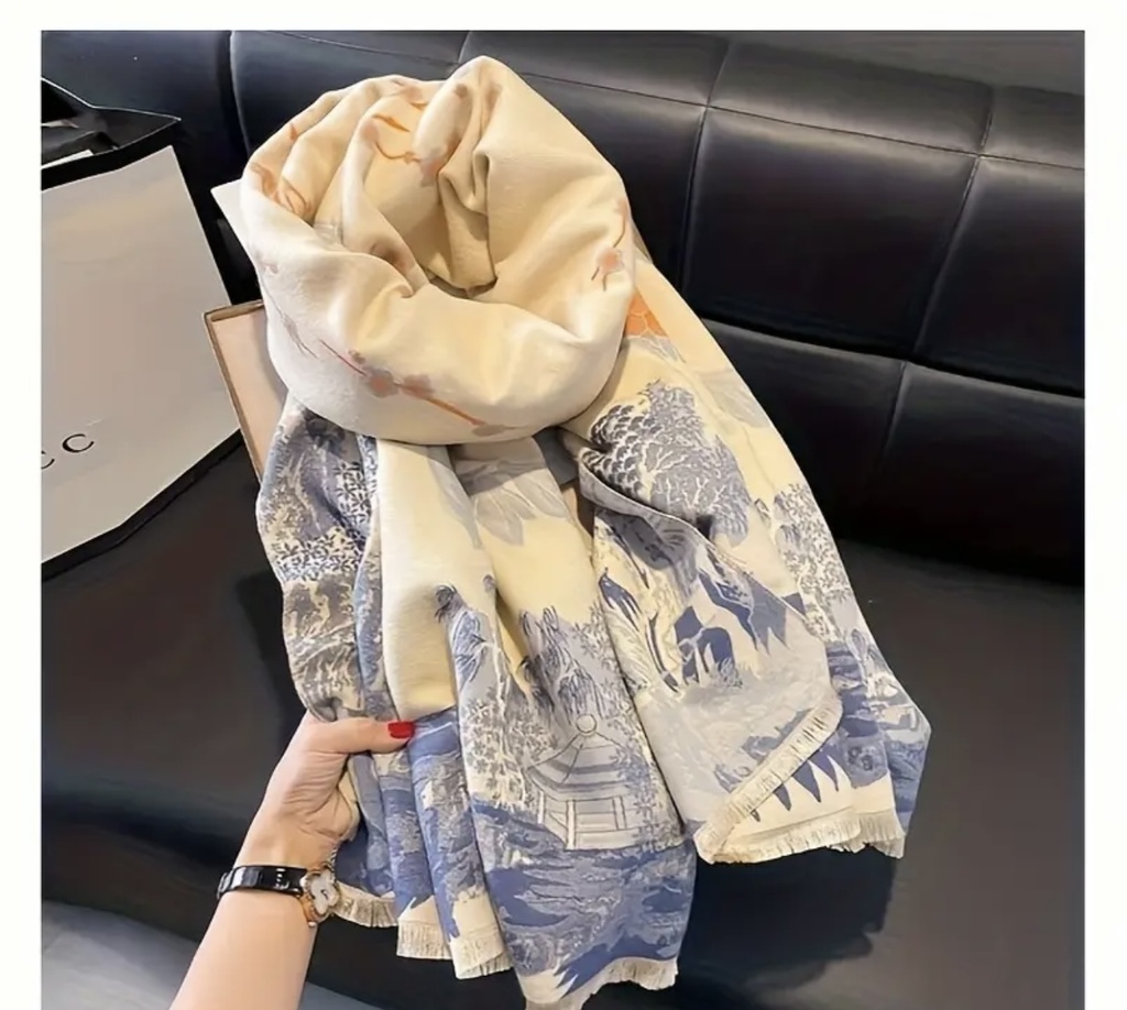 Luxurious china town inspired shawl